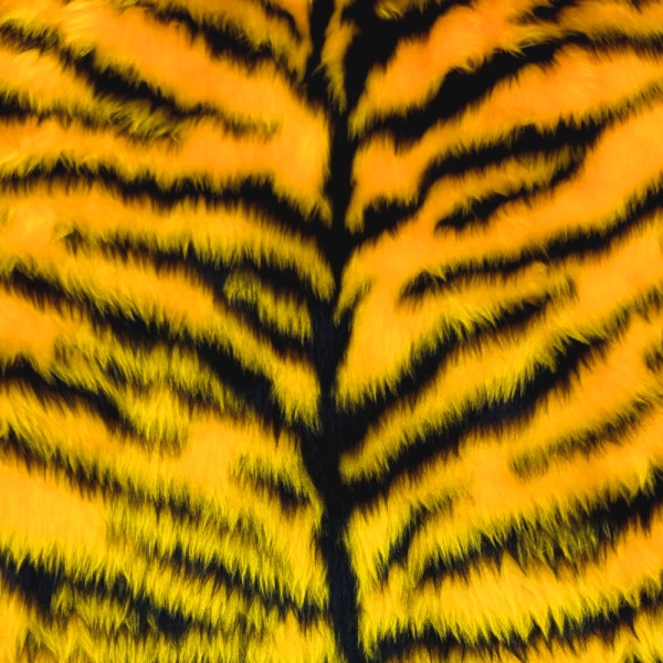 Novelty Fur Yellow Tiger Fur